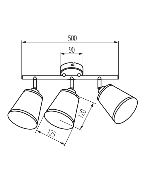 Zdjęcie: Oprawa oświetleniowa KB Tacity EL-3I E14 KINGBERRY