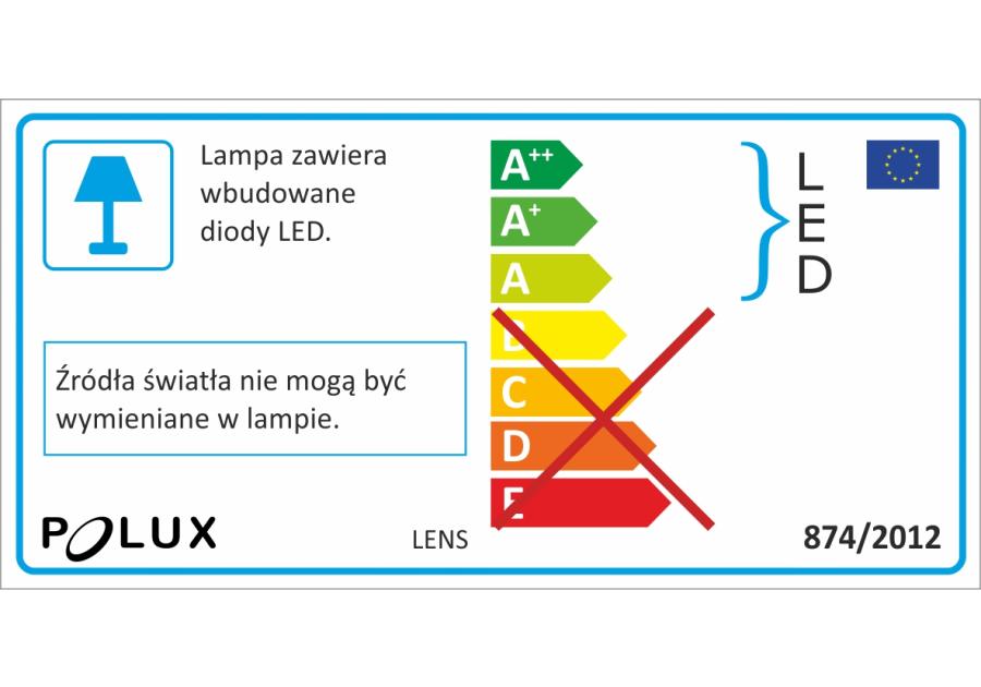 Zdjęcie: Lampa sufitowa Lens 42 W chrom IL MIO