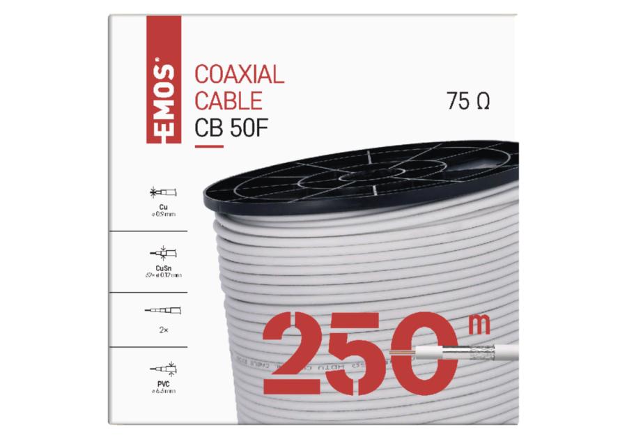 Zdjęcie: Kabel koncentryczny CB50F, 250 m EMOS