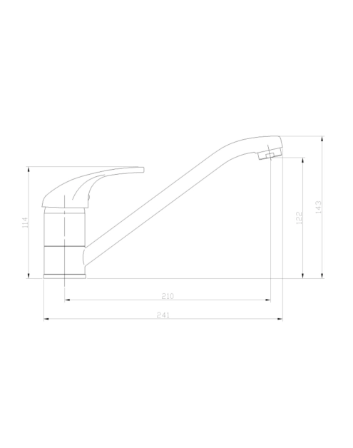 Zdjęcie: Bateria zlewozmywakowa niska Mitris czarna INVENA