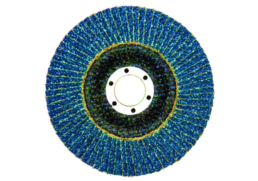 Zdjęcie: Ściernica listowo - talerzowa płaska płótno cyrkonowe Cirkat I N41a 125x22,2 mm GLK