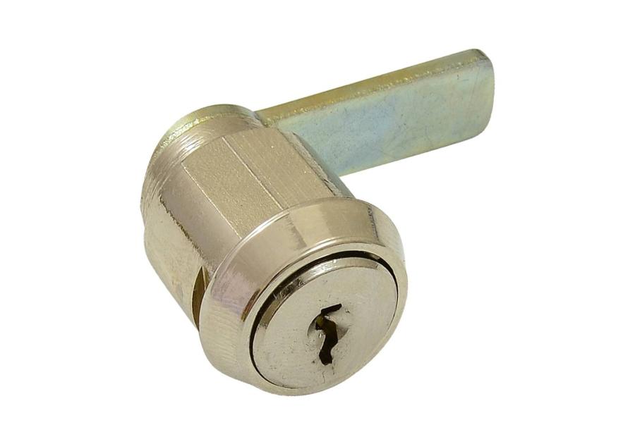 Zamek bębenkowy płytkowy do kaset chrom LOB