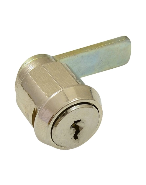 Zdjęcie: Zamek bębenkowy płytkowy do kaset chrom LOB