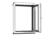 Zdjęcie: Okno kolankowe VFB MK35 2068 drewniane, 3-szybowe, malowane na biało VELUX