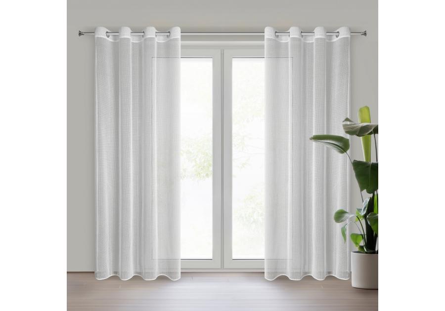 Zdjęcie: Firana gotowa Adri 140 x 250 cm biały EUROFIRANY