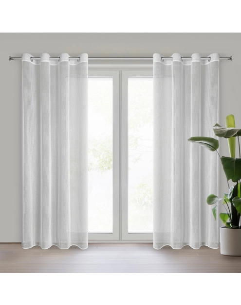 Zdjęcie: Firana gotowa Adri 140 x 250 cm biały EUROFIRANY