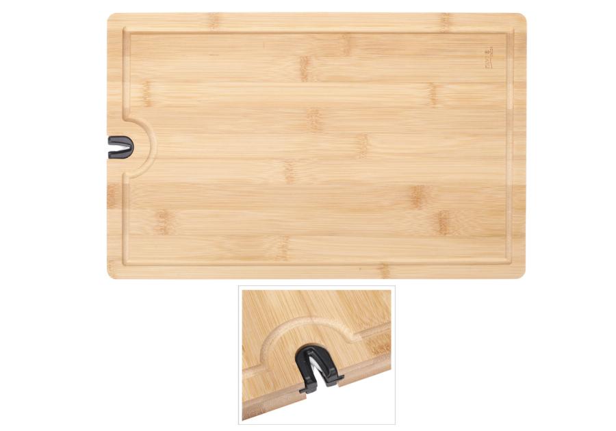 Zdjęcie: Deska bambusowa z ostrzałką 38x24x1,9 cm 91891 RAVI