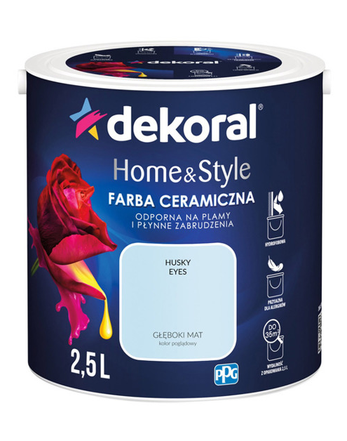 Zdjęcie: Farba ceramiczna Home&Style husky eyes 2,5 L DEKORAL