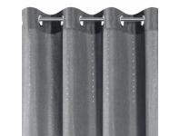 Zdjęcie: Zasłona Alivia 140x250 cm stalowa na przelotkach EUROFIRANY