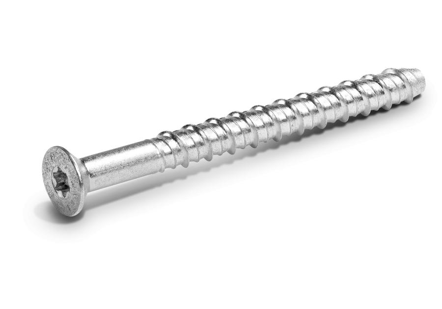 Zdjęcie: Wkręt do betonu w ocynku galwanicznym z łbem stożkowym R-LX-CS-ZP 6x75 mm 100 sztuk RAWLPLUG