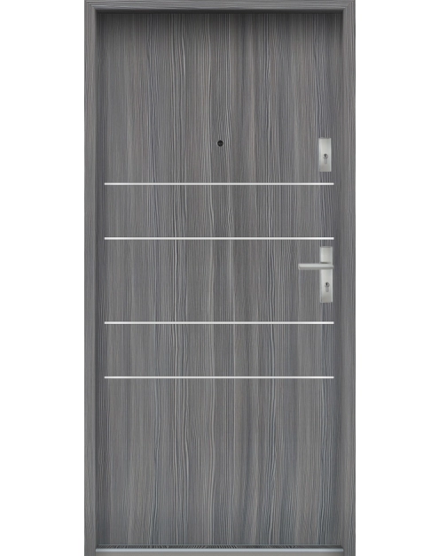 Zdjęcie: Drzwi wejściowe do mieszkań Bastion A-30 Mokka 90 cm lewe ODR KR CENTER