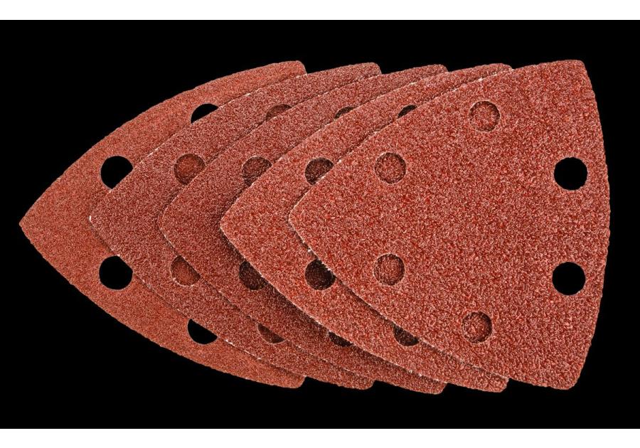 Zdjęcie: Papiery szlifierskie z rzepem, 83 x 83 x 83 mm (K60x2, K80x2, K100x1) 5 sztuk GRAPHITE