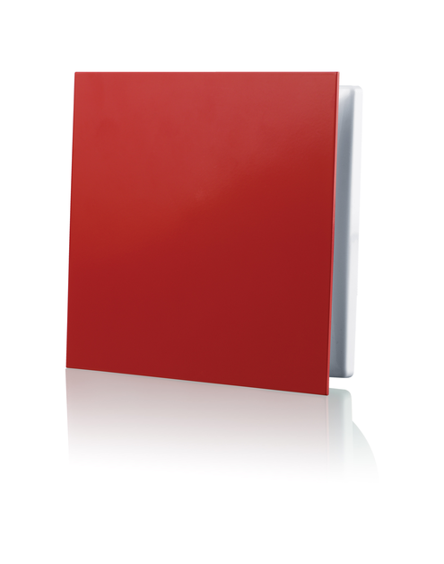 Zdjęcie: kratka wentylacyjna z dekoracyjnym panelem wymiennym 160x160 mm czerwony VENTIKA
