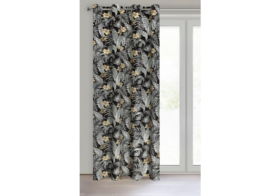 Zdjęcie: Zasłona gotowa Loren 140 x 250 cm czarny EUROFIRANY