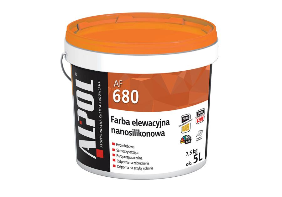 Zdjęcie: Farba elewacyjna nanosilikonowa baza B1 5L AF680 ALPOL