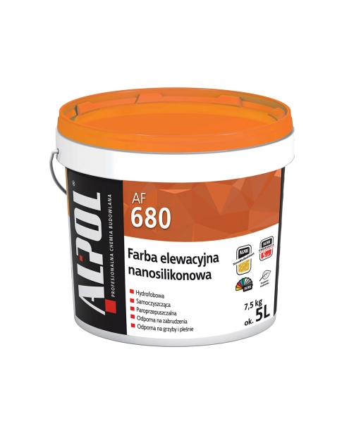 Zdjęcie: Farba elewacyjna nanosilikonowa baza B1 5L AF680 ALPOL