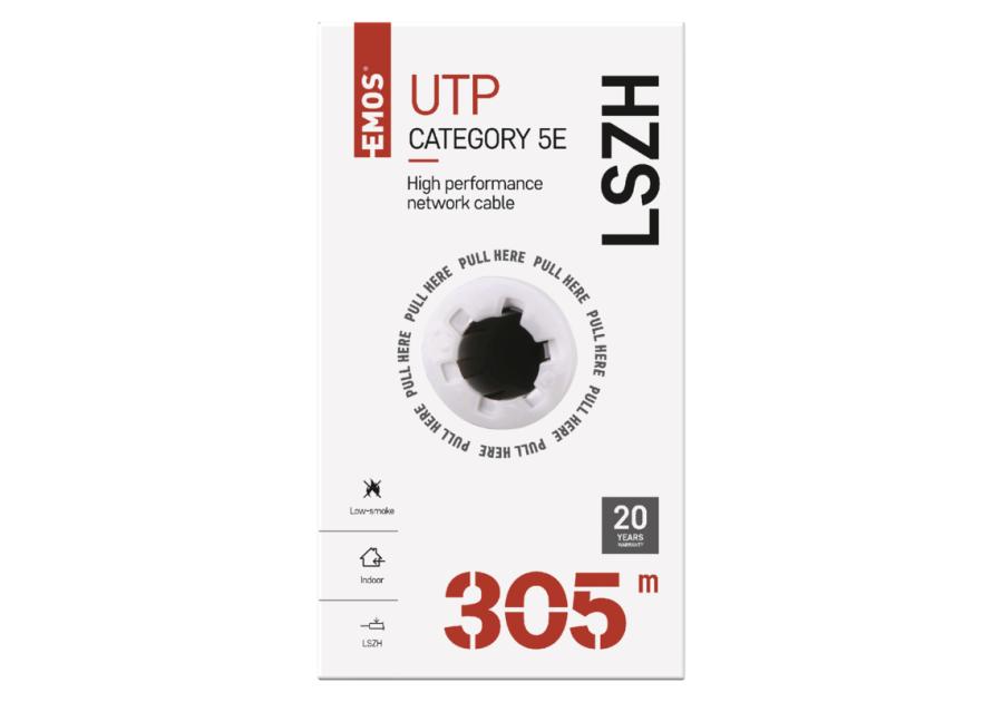 Zdjęcie: Kabel UTP Cat5e LSZH, 305 m EMOS