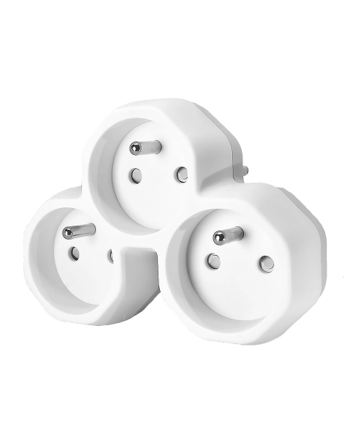 Zdjęcie: Rozgałęźnik 3 gniazda z uziemieniem ECOLINE