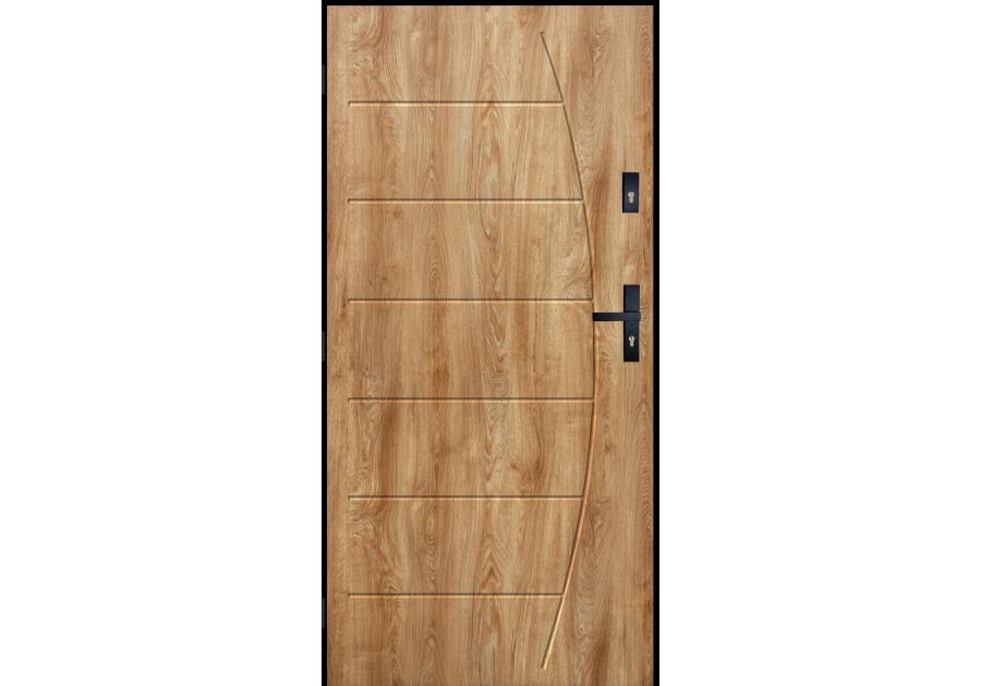 Zdjęcie: Drzwi zewnętrzne korab dąb turner 90l komplet PANTOR