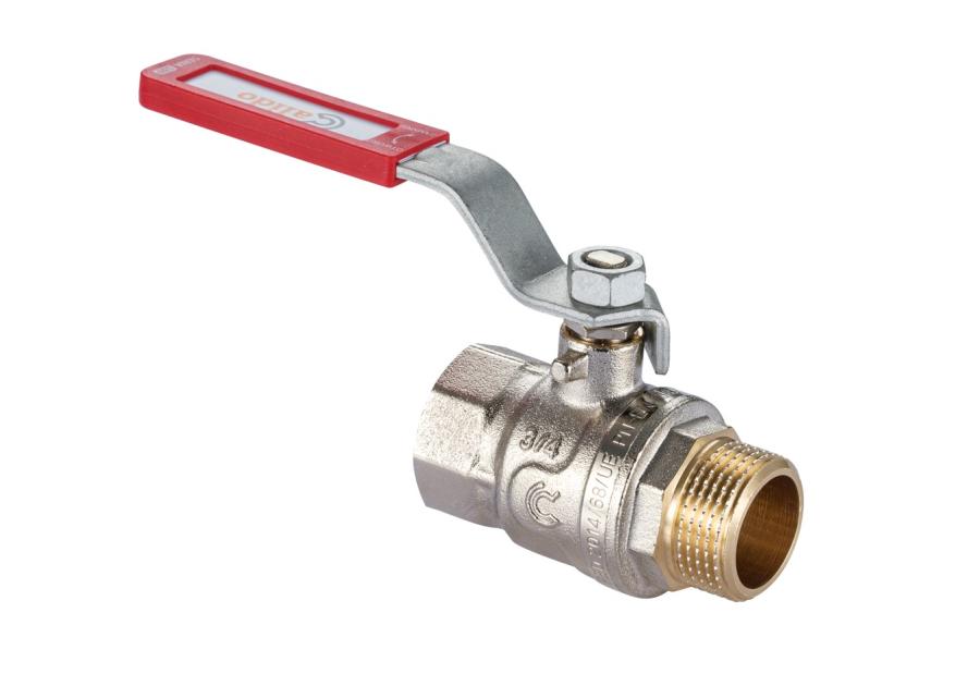 Zdjęcie: Zawór kulowy z rączką z okienkiem w/z 11/4" CALIDO