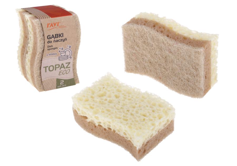 Zdjęcie: Gąbki do naczyń Topaz 2 sztuki 10514 RAVI