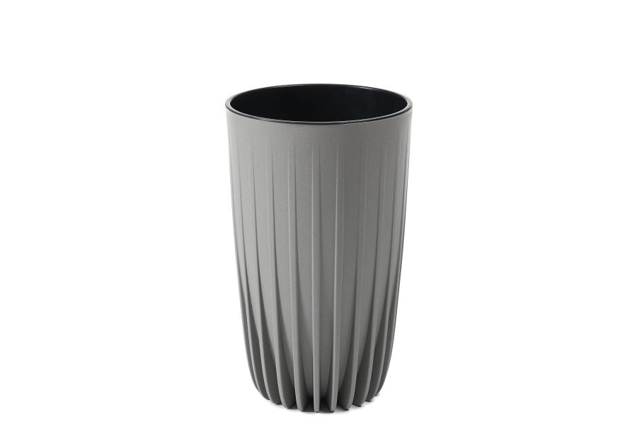 Zdjęcie: Donica wysoka Mira 250 mm Eco wood, szary LAMELA