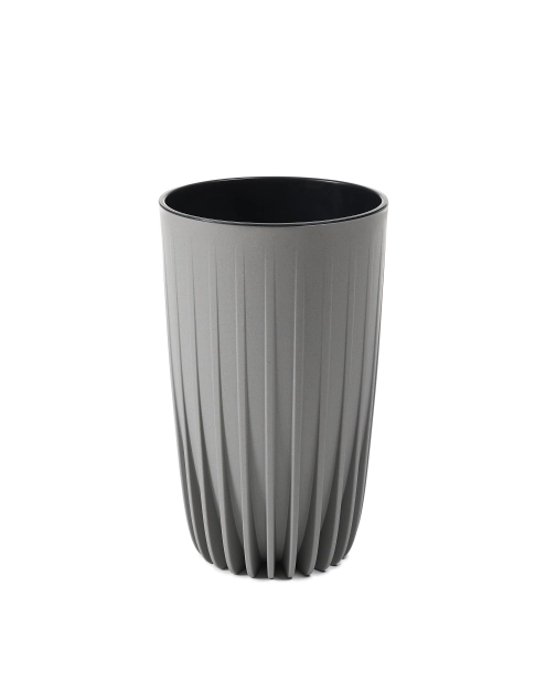 Zdjęcie: Donica wysoka Mira 250 mm Eco wood, szary LAMELA