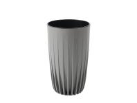 Zdjęcie: Donica wysoka Mira 250 mm Eco wood, szary LAMELA