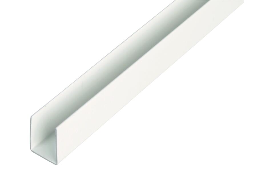 Zdjęcie: Profil U PVC biały 2000x18x10x1,0x16 mm ALBERTS