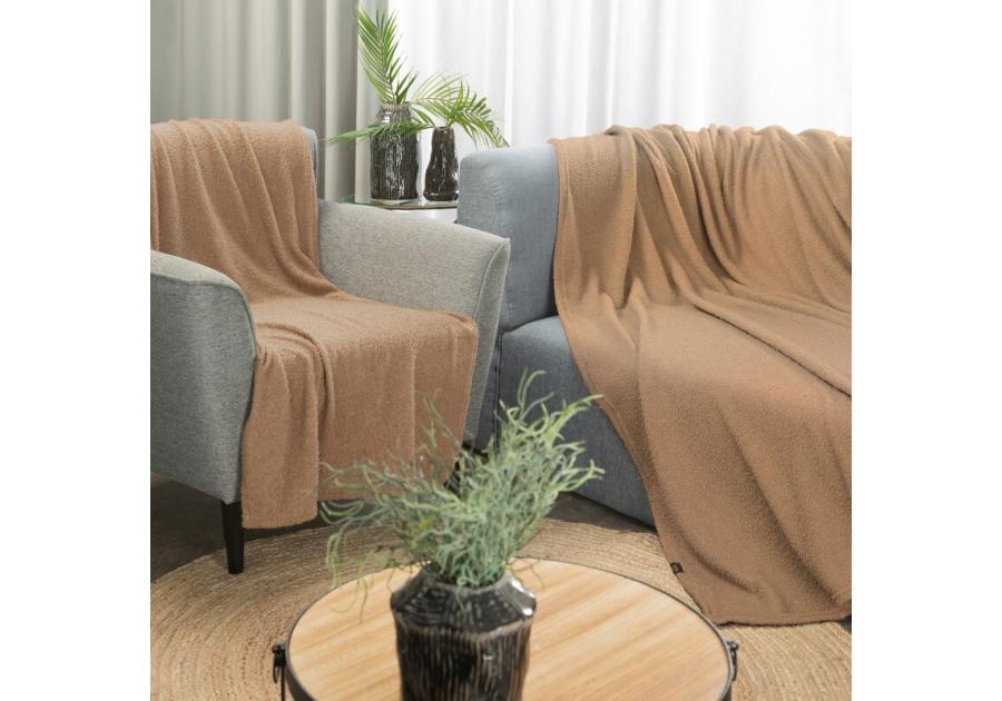 Zdjęcie: Koc beżowy 150 x 200 cm Bukla EUROFIRANY