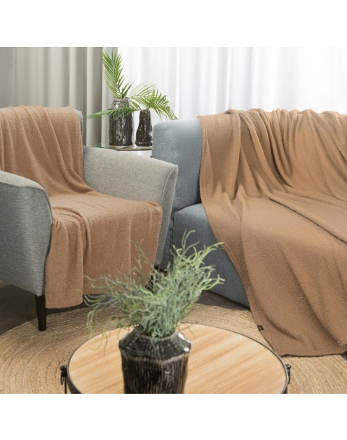 Zdjęcie: Koc beżowy 150 x 200 cm Bukla EUROFIRANY