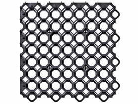 Kratka trawnikowa Garden Puzzle czarna 49,2x49,2x3,9 cm ONDULINE