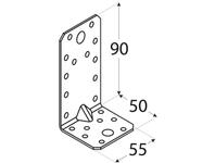 Zdjęcie: Kątownik z przetłoczeniem 9x5x5,5 cm KP3 DMX