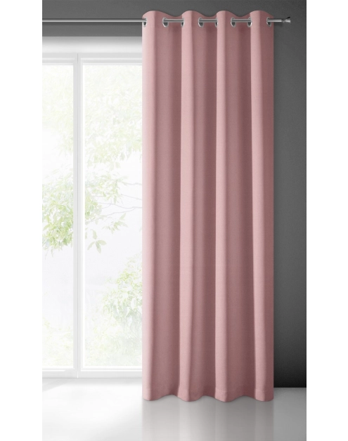 Zdjęcie: Zasłona gotowa Ada 140x250 cm różowy EUROFIRANY