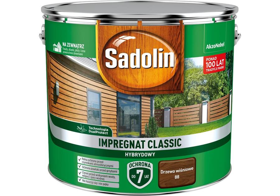 Zdjęcie: Impregnat ochronno-dekoracyjny hybrydowy Classic 9 L drzewo wiśniowe SADOLIN
