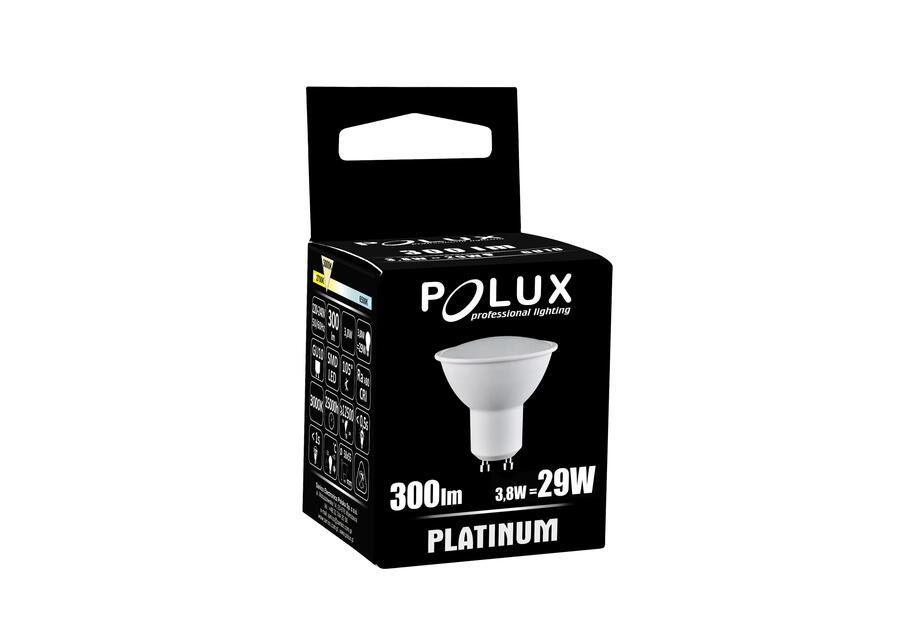 Zdjęcie: Żarówka LED GU10 SMD 3,8 W WW 300 lm Platinum POLUX
