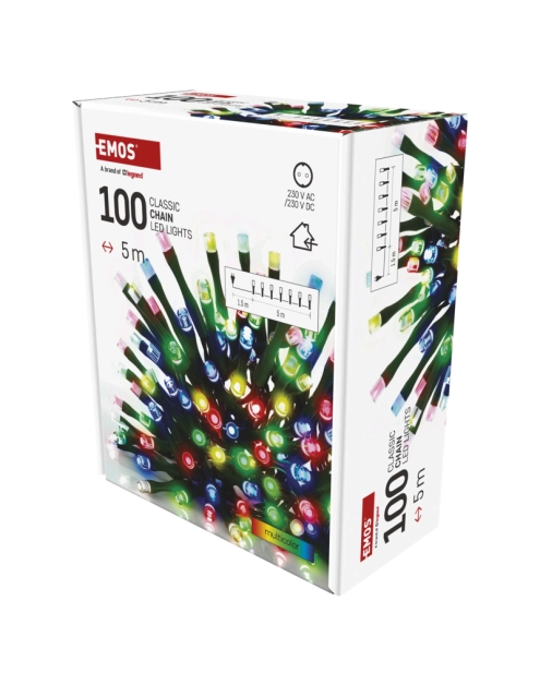 Zdjęcie: Lampki choinkowe 100 LED 5 m IP20 multikolor EMOS
