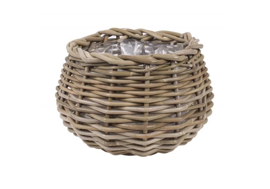 Zdjęcie: Kosz z rattanu okrągły 30x30x19 cm TIN TOURS