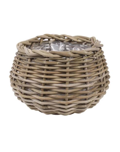 Zdjęcie: Kosz z rattanu okrągły 30x30x19 cm TIN TOURS