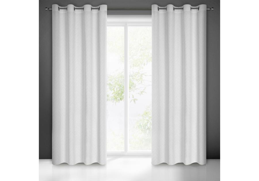 Zdjęcie: Zasłona gotowa Isla 140 x 250 cm biały EUROFIRANY