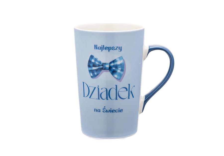 Zdjęcie: Kubek stożek wysoki Najlepszy dziadek 430 ml dekoracja niebieskie serce ALTOM DESIGN