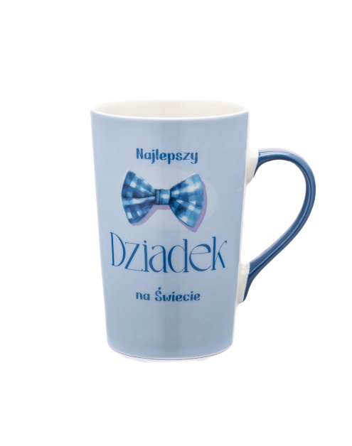 Zdjęcie: Kubek stożek wysoki Najlepszy dziadek 430 ml dekoracja niebieskie serce ALTOM DESIGN