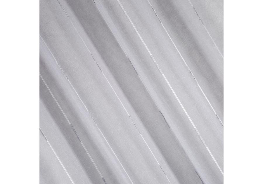 Zdjęcie: Zasłona Numoco 140x250 cm srebrna na przelotkach EUROFIRANY