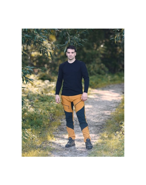 Zdjęcie: Spodnie robocze Outdoor, 4 way stretch, musztardowe, rozmiar S GTX