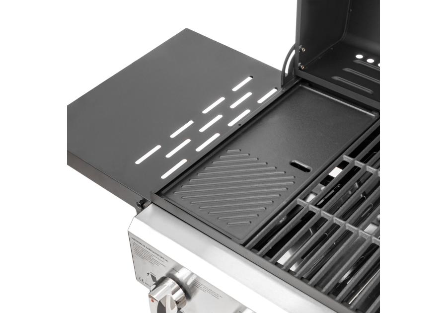 Zdjęcie: Grill gazowy 6 palnikowy z planchą 2.63 kW Brenner G6 BBQ Line MIRPOL