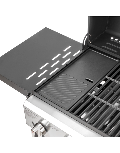 Zdjęcie: Grill gazowy 6 palnikowy z planchą 2.63 kW Brenner G6 BBQ Line MIRPOL