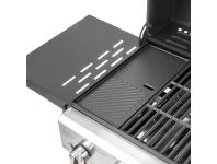 Zdjęcie: Grill gazowy 6 palnikowy z planchą 2.63 kW Brenner G6 BBQ Line MIRPOL