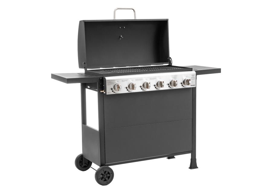 Zdjęcie: Grill gazowy 6 palnikowy z planchą 2.63 kW Brenner G6 BBQ Line MIRPOL