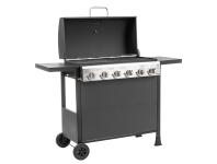 Zdjęcie: Grill gazowy 6 palnikowy z planchą 2.63 kW Brenner G6 BBQ Line MIRPOL