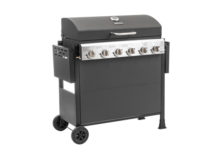 Zdjęcie: Grill gazowy 6 palnikowy z planchą 2.63 kW Brenner G6 BBQ Line MIRPOL